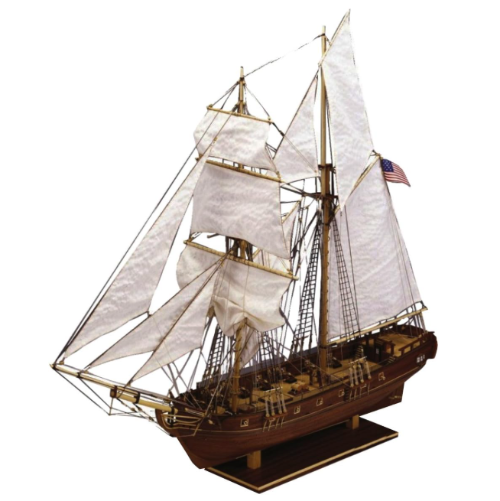 Handmade Wooden Sailboat Ship Kit, Build & Display A Stunning Model