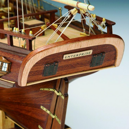 Handmade Wooden Sailboat Ship Kit, Build & Display A Stunning Model