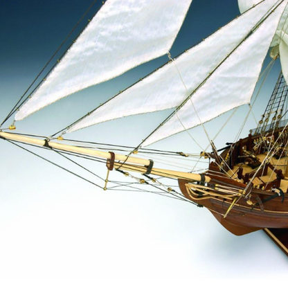 Handmade Wooden Sailboat Ship Kit, Build & Display A Stunning Model