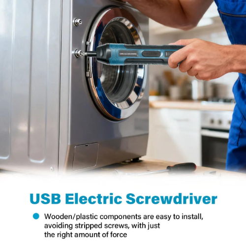 Cordless Electric Screwdriver Set, Lightweight  Rechargeable & Ready for Any Job